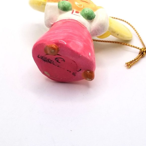 Vintage Christmas Ornament Fairy Gnome Ceramic Unieboek Gorham Danish 1979 Xmas - Picture 6 of 11